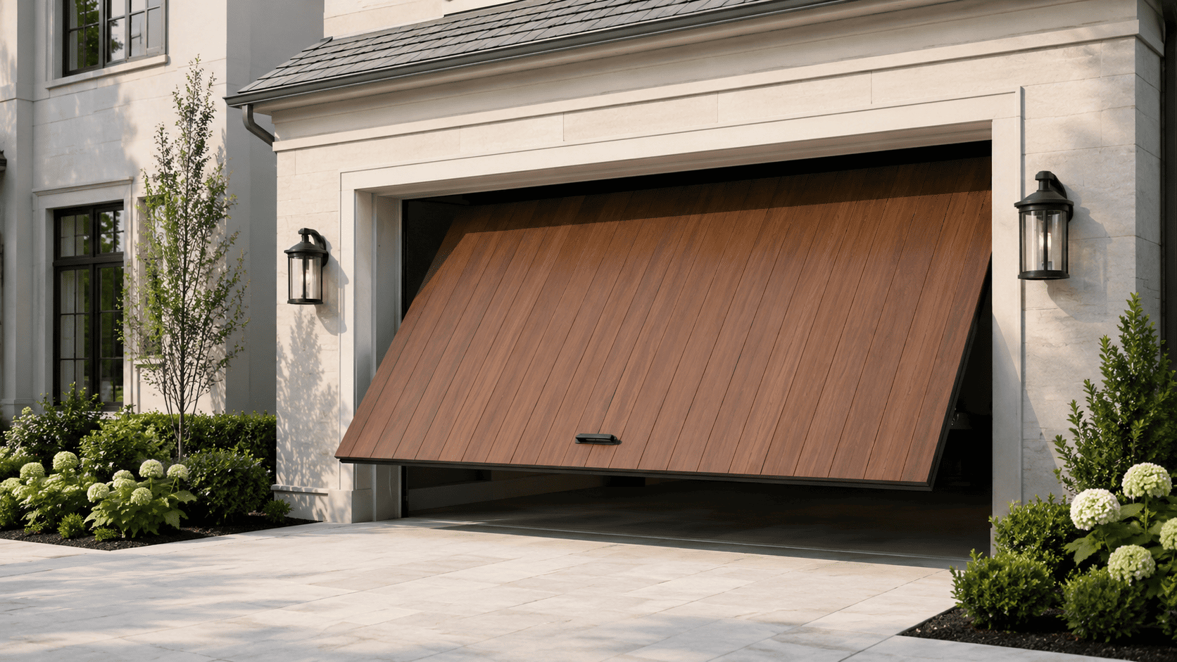 Garage door repair in progress — Melrose Park